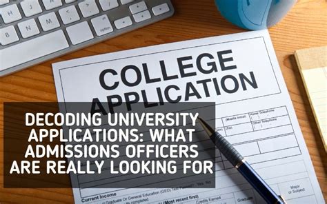 What Admissions Officers Are Looking For