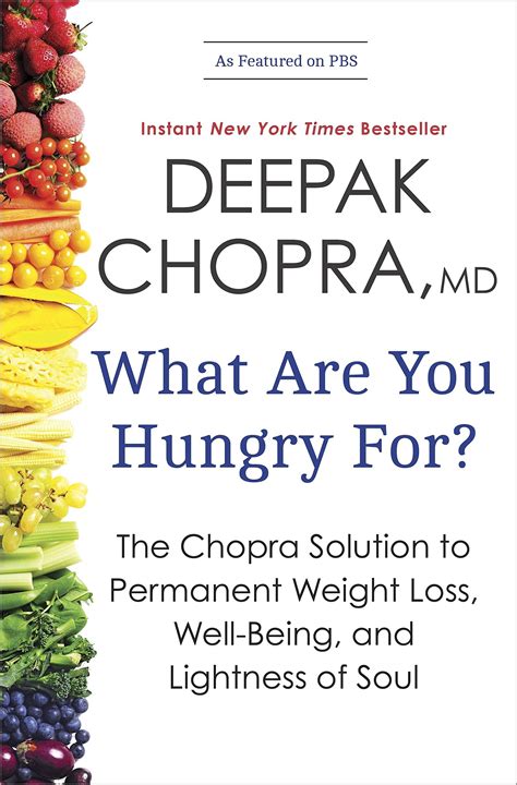 What Are You Hungry For The Chopra Solution to Permanent Weight Loss Well-Being and Lightness of Soul Thorndike Large Print Health Home and Learning PDF