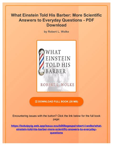 What Einstein Told His Barber More Scientific Answers to Everyday Questions PDF