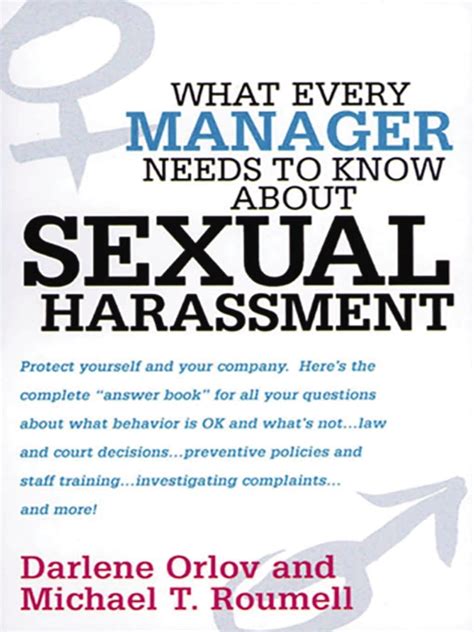 What Every Manager Needs To Know About Sexual Harassment 1st Edition Reader