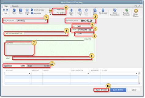 What Format Does Quick Books Use For Printable Checks