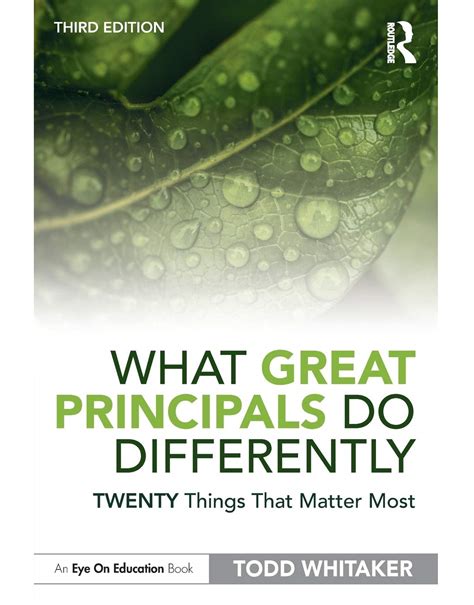 What Great Principals Do Differently Epub