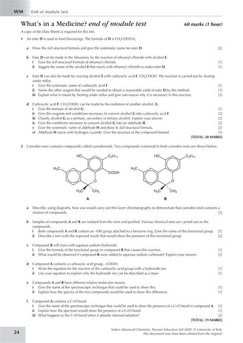 What In A Medicine End Of Module Test Answers PDF