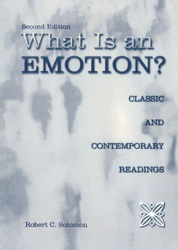 What Is an Emotion Classic and Contemporary Readings 2nd second edition PDF