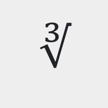 What Symbol to Use for Cubed Root in Texting