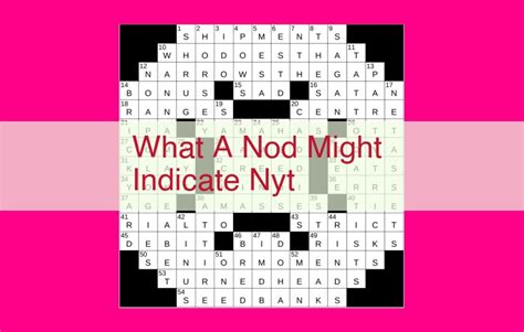 What a Nod Might Indicate, According to the New York Times