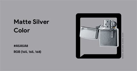 What is Matte Silver?