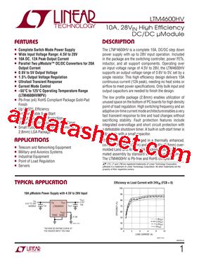 What is the LTM4600HVMPV#PBF?