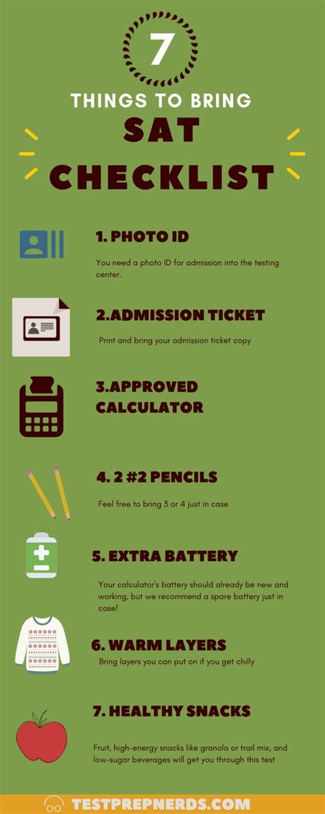 What to Bring to the SAT