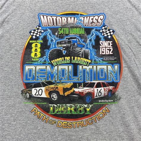 Wheels of Fury: The History of Demolition Derby T-Shirts