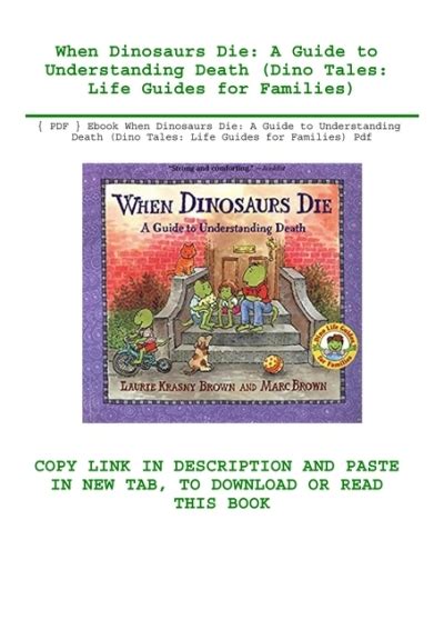 When Dinosaurs Die A Guide To Understanding Death Ebook PDF