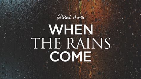 When The Rains Come Epub