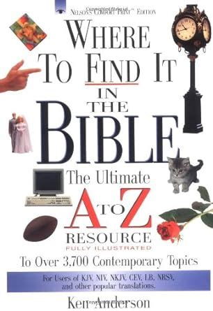 Where To Find It In The Bible: The Ultimate A To Z Resource Epub