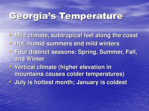 Which Region in Georgia Has the Coolest Temperatures: A Comprehensive Guide