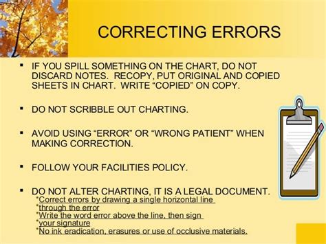Which Statement Is Not Accurate About Correcting Charting Errors