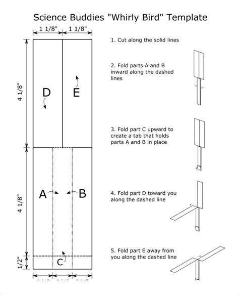 Whirly Bird Template