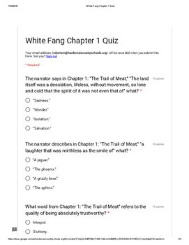 White Fang Study Guide Questions - Mrs  Hall Ebook PDF