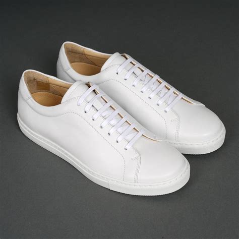 White leather shoes