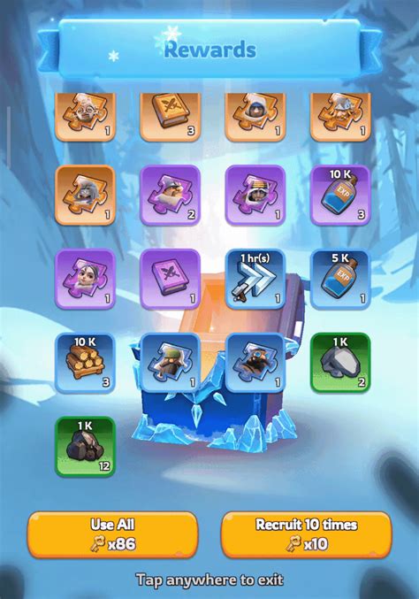 Whiteout Survival Recruitment Message Template