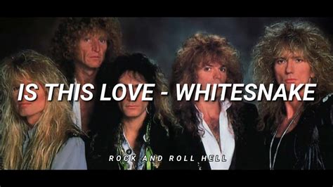 Whitesnake Is This Love Lyrics: A Timeless Ballad Explored