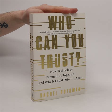 Who Can You Trust How Technology Brought Us Together and Why It Might Drive Us Apart Doc