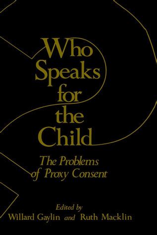 Who Speaks for the Child? The Problems of Proxy Consent 1st Edition Epub