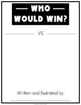Who Would Win Writing Template
