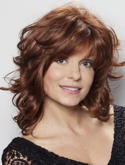 Wholesome Auburn Wavy Shoulder Length Wigs