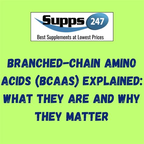 Why BCAAs Matter