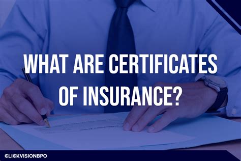 Why Certificates of Insurance Matter