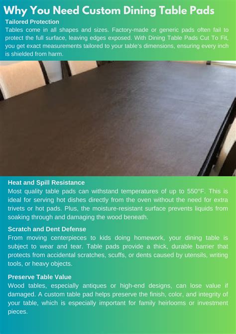 Why Dining Table Pads Matter