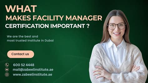 Why Facility Management Certification Matters