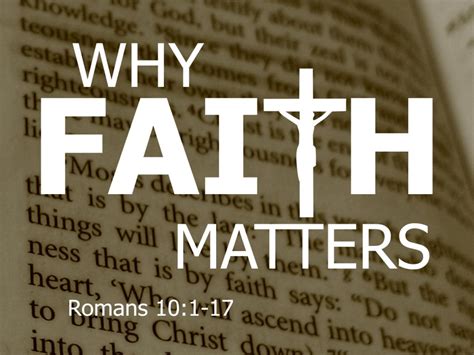 Why Faith Matters