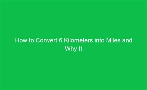 Why Hours to Miles Conversion Matters