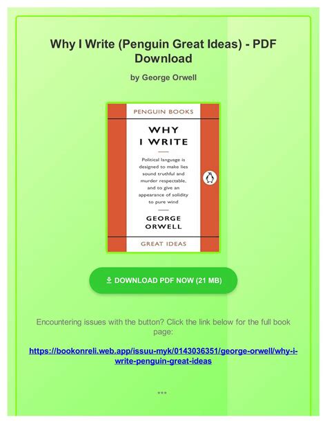 Why I Write Penguin Great Ideas Epub