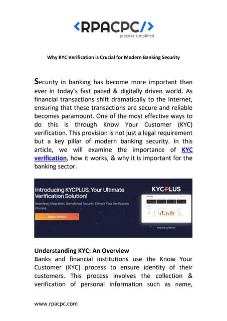 Why KYC is Indispensable for Bank Security and Compliance