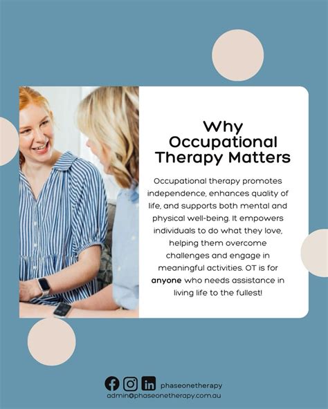 Why Occupational Therapy Matters