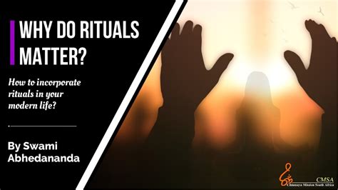 Why Rituals Matter