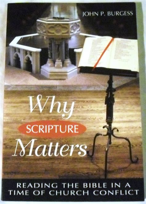Why Scripture Matters Reading the Bible in a Time of Crisis Reader