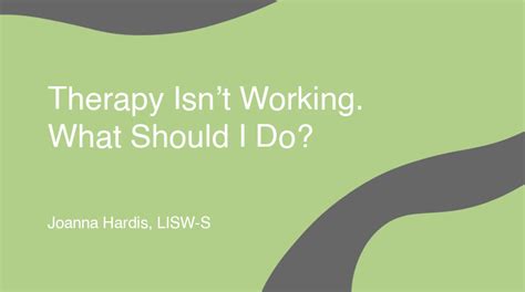 Why Therapy Isn t Working and what to do about it Kindle Editon