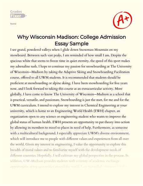 Why UW Madison Essay: Uncover the Allure of a World-Class Education