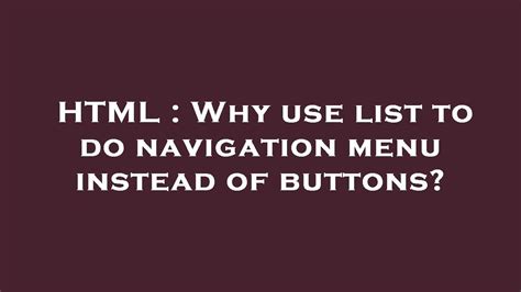 Why Use Lists?