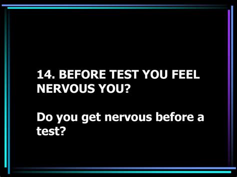 Why You Feel Nervous Before a Test