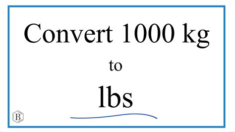 Why the 1000g lbs Conversion Matters