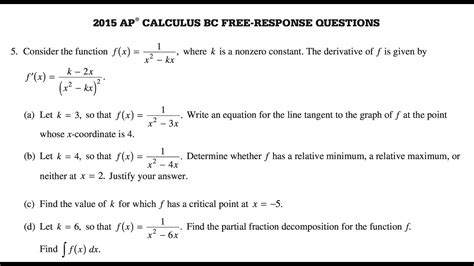 Why the AP Calculus BC FRQ Matters