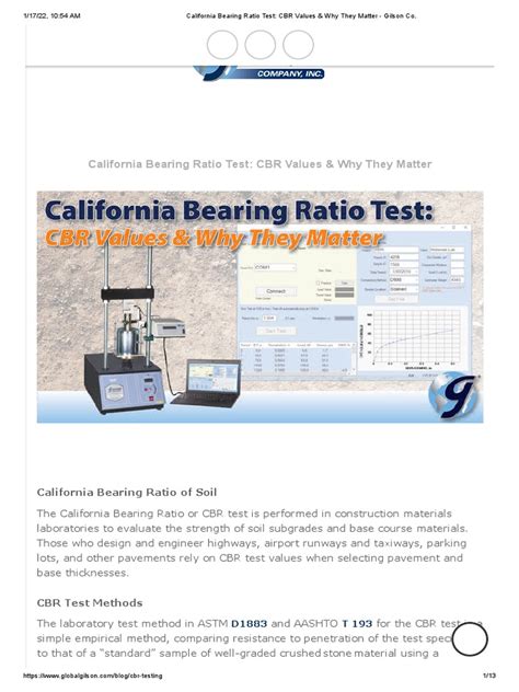 Why the California Bearing Ratio Test Matters