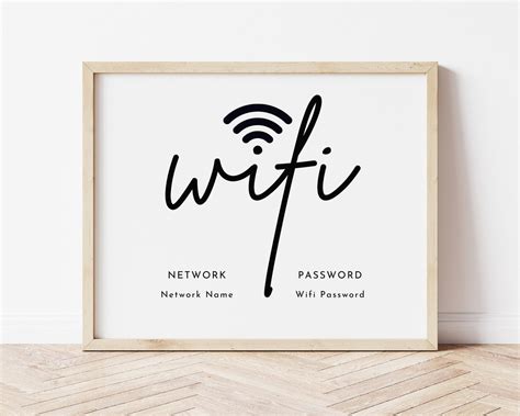 Wifi Password Sign Free Printable