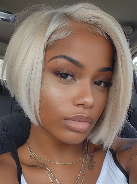 Wig African Shoulder Length Bobs Lace Front Wigs VS 2025