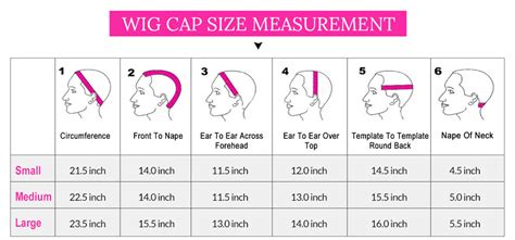 Wig Cap Size Chart