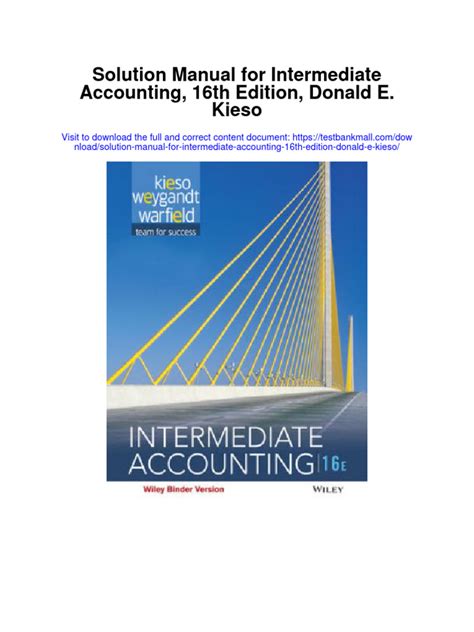 Wiley Intermediate Accounting Solution Manual 13e Free Doc